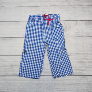 12/18m Baby Boden Checkered Roll-Up Pants